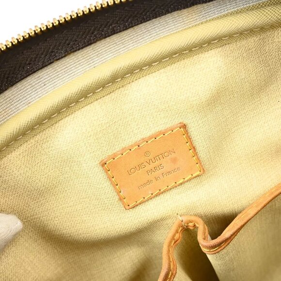 Authentic Louis Vuitton Trouville Monogram Brown Satchel Top Handle w Du… - Picture 7 of 16